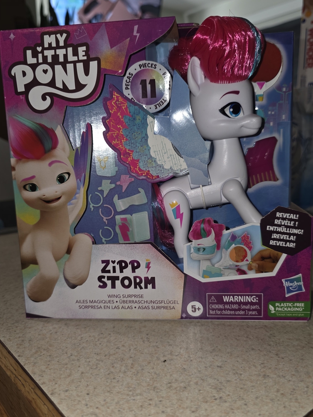 My Little Pony Zipp Storm White Pony with Pink and Blue Mane